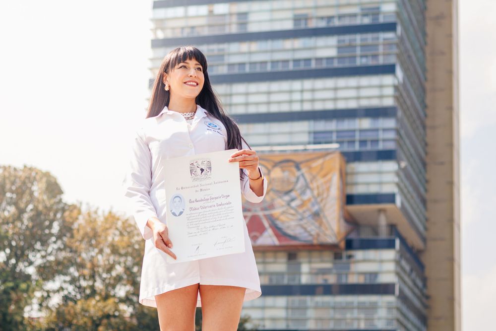 Sesión de fotos de Graduación en Ciudad Universitaria, Ciudad de México