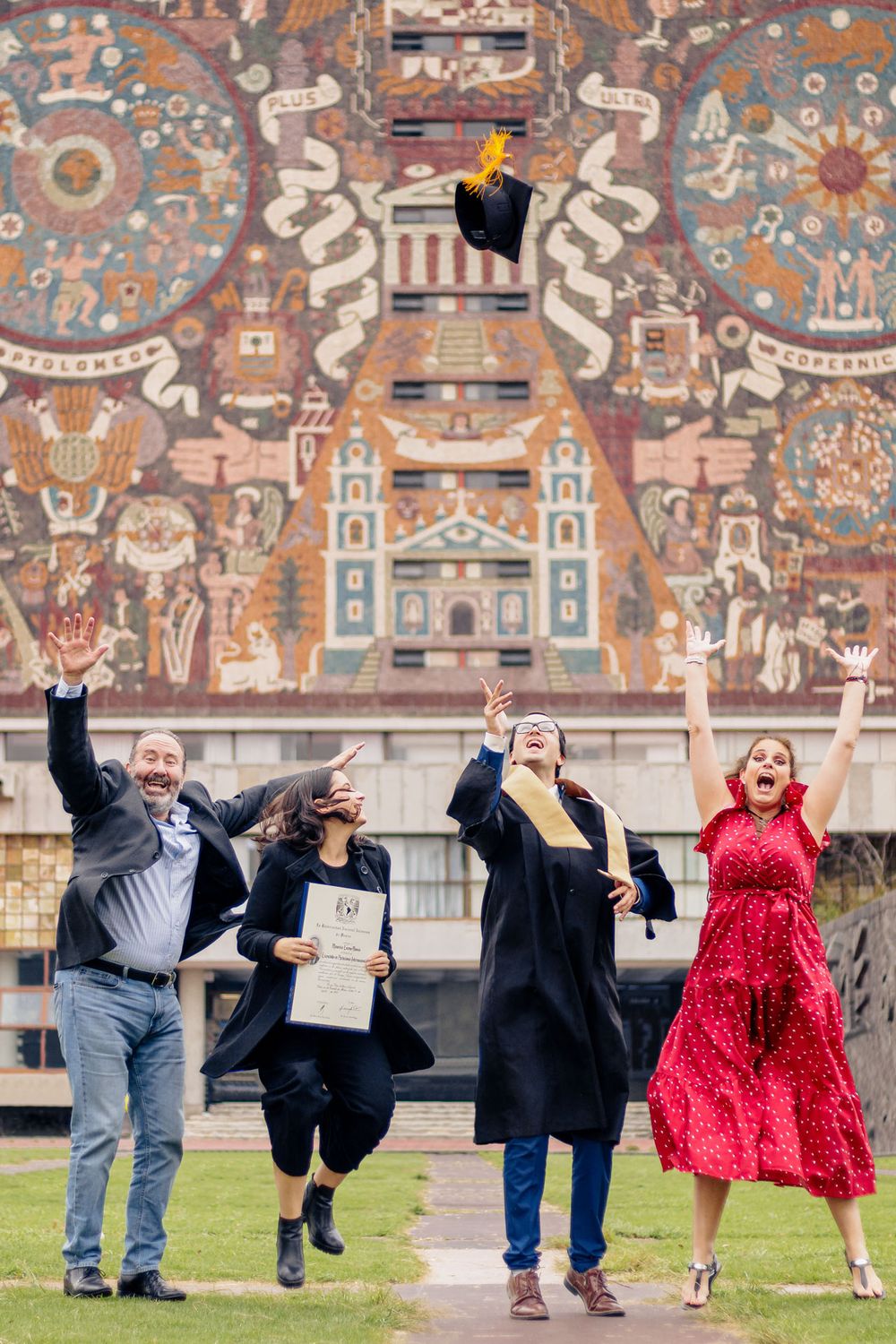 Sesión de fotos de Graduación en Ciudad Universitaria, Ciudad de México