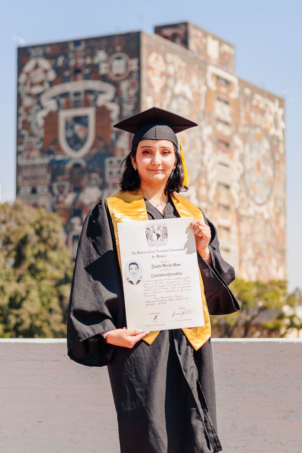 Sesión de fotos de Graduación en Ciudad Universitaria, Ciudad de México