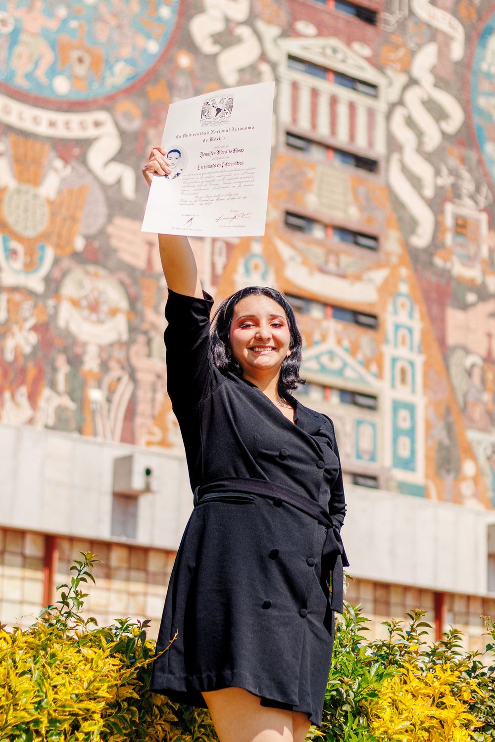 Sesión de fotos de Graduación en Ciudad Universitaria, Ciudad de México
