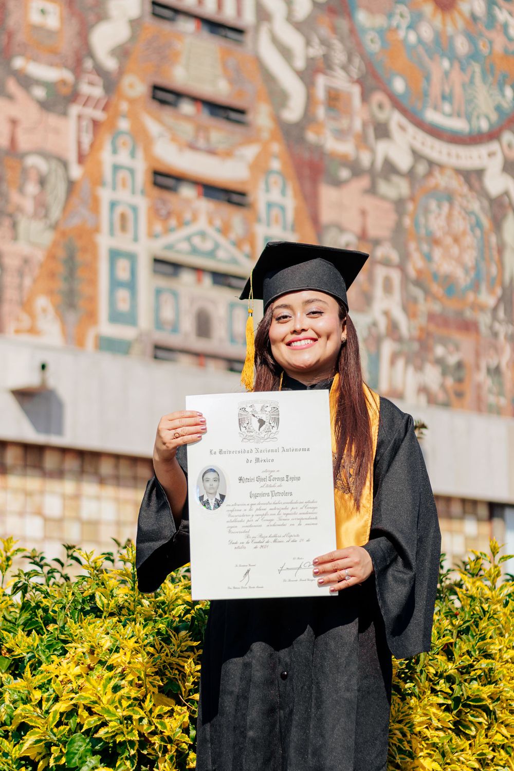 Sesión de fotos de Graduación en Ciudad Universitaria, Ciudad de México