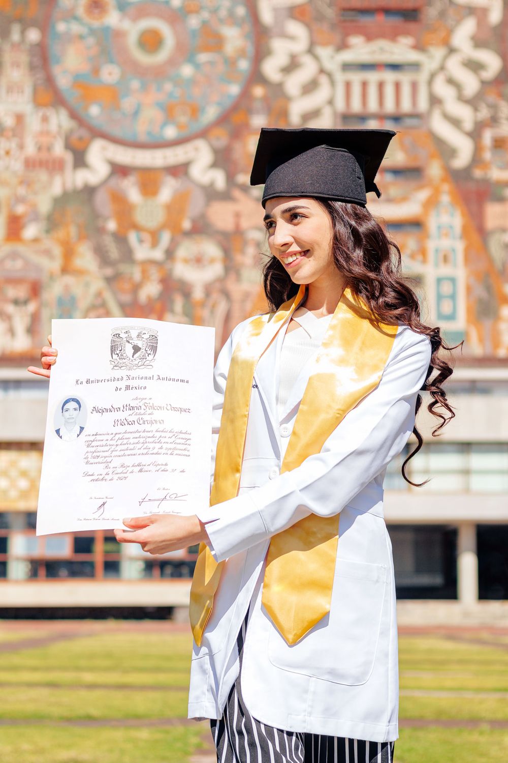 Sesión de fotos de Graduación en Ciudad Universitaria, Ciudad de México