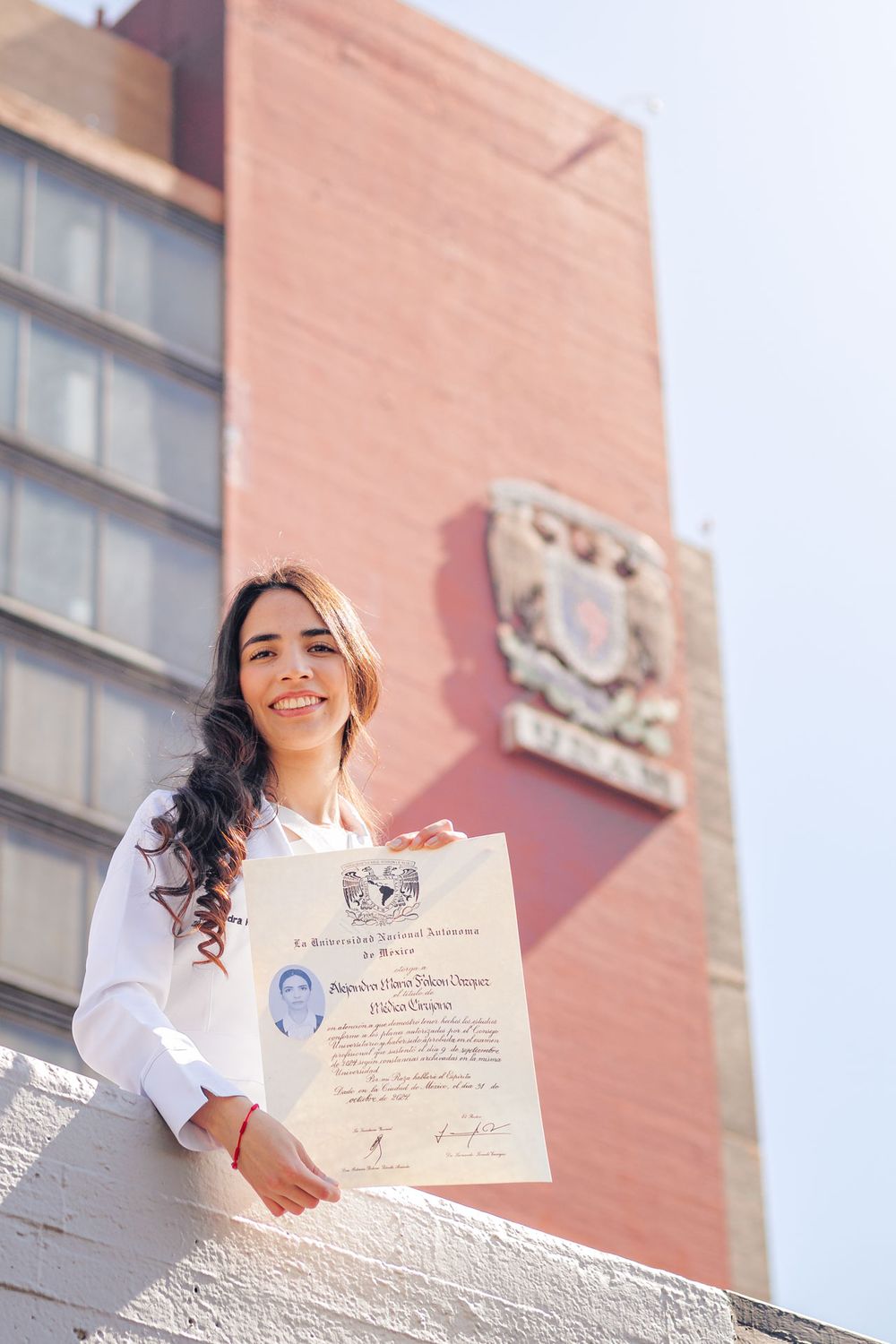 Sesión de fotos de Graduación en Ciudad Universitaria, Ciudad de México