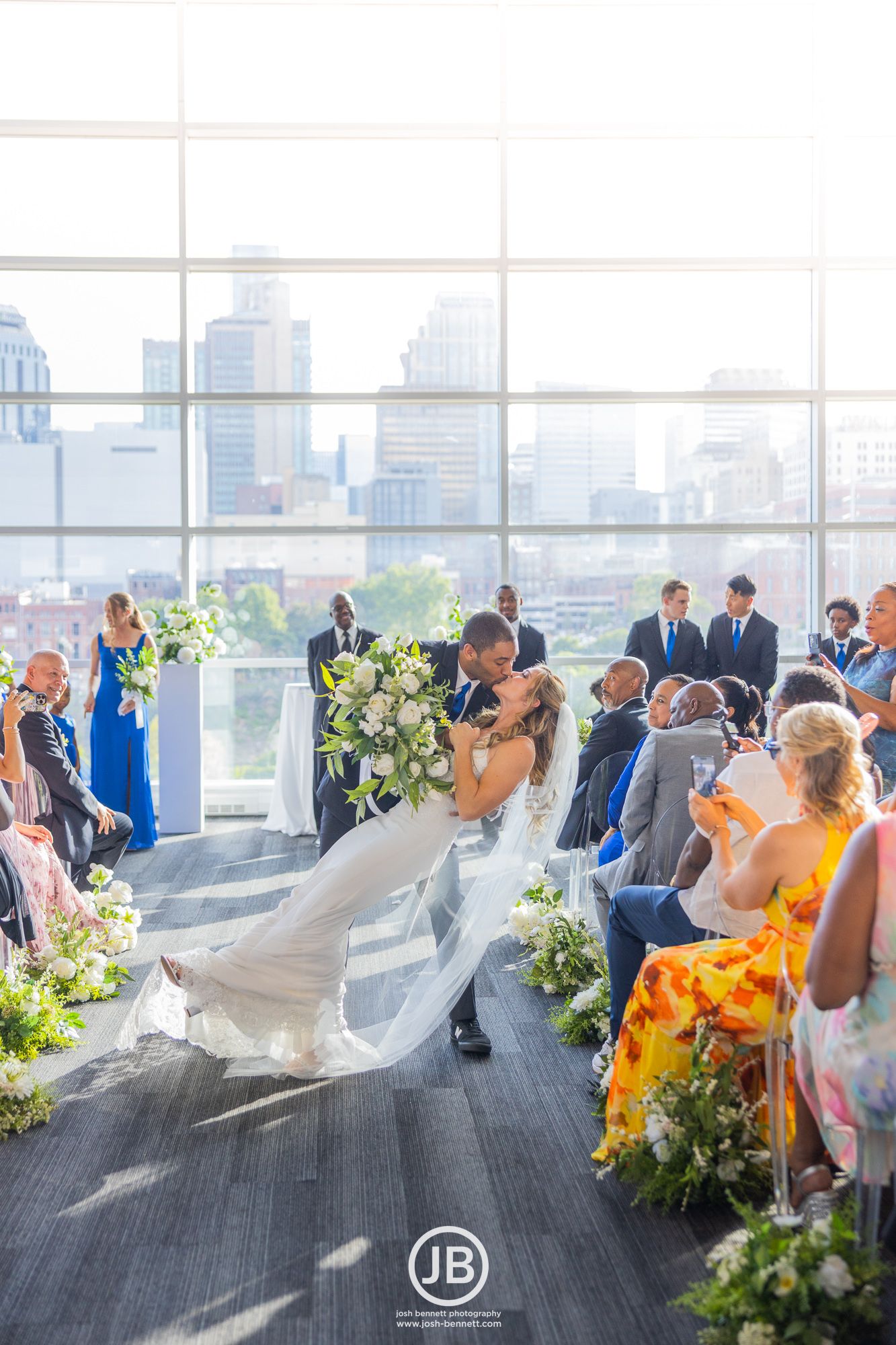 Nissan Stadium Wedding. TN Titans. By Nashville Wedding Photographer - Josh Bennett Photography