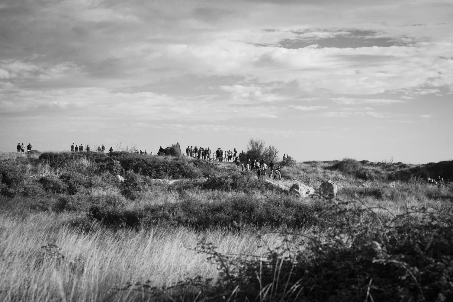 Foule à Sangatte (4 août 2019)