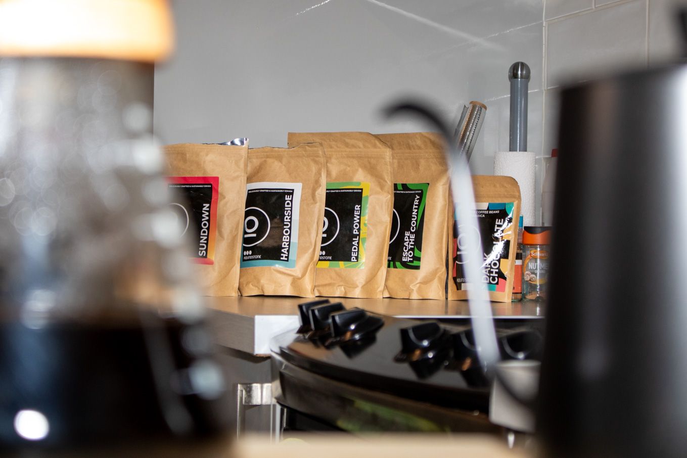Product photography for Roundstone Coffee
