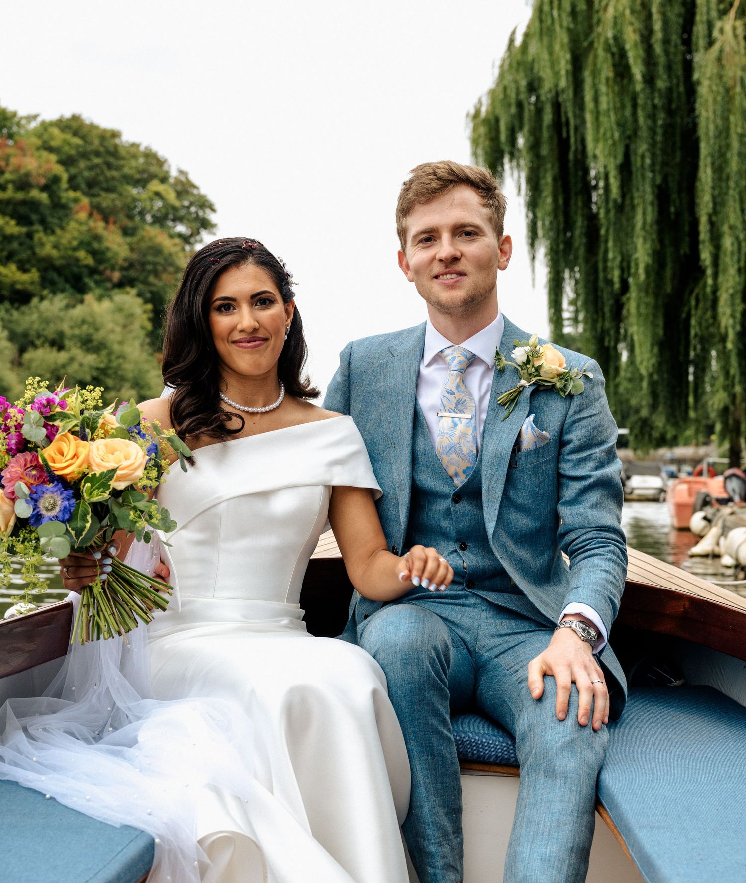 A river wedding on the Thames, Surrey