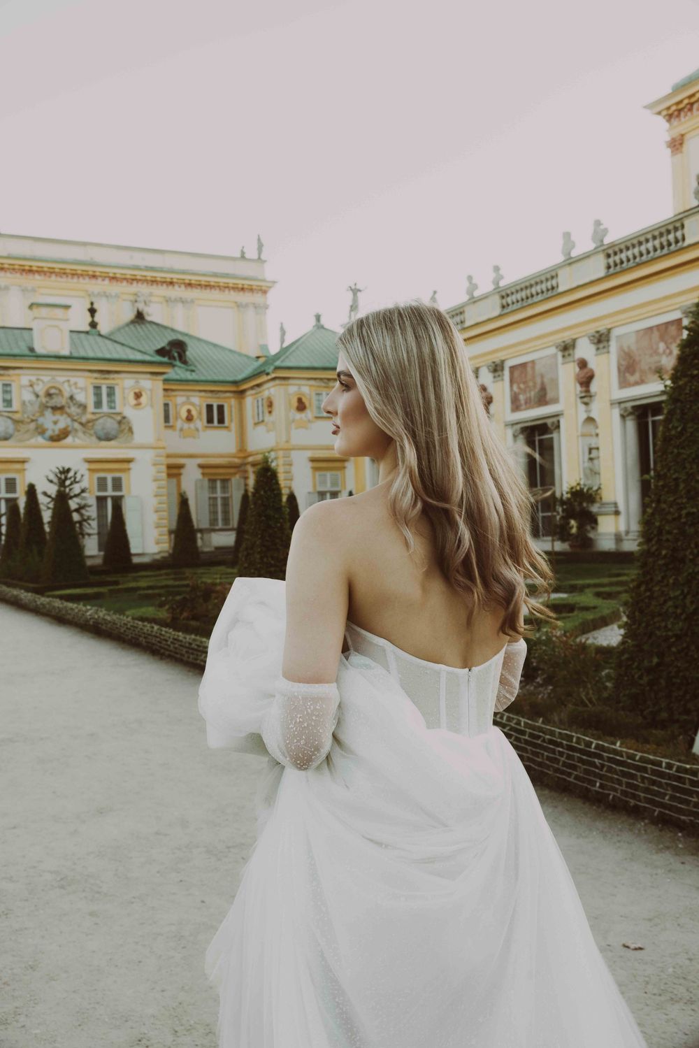 Plener ślubny w Wilanowie, elegancka estetyka