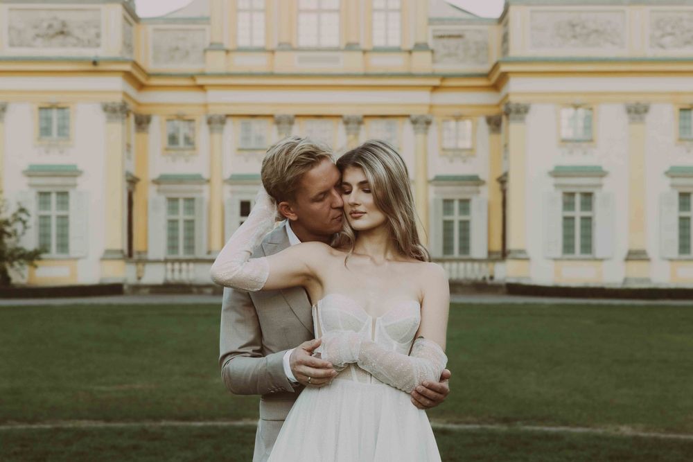 Sesja ślubna w Wilanowie, naturalne światło