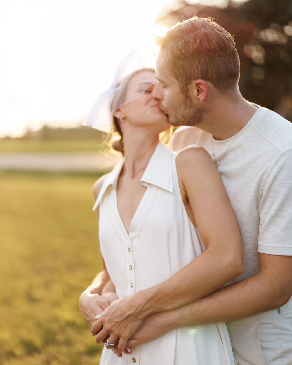 Golden Hour wedding photos in Ohio