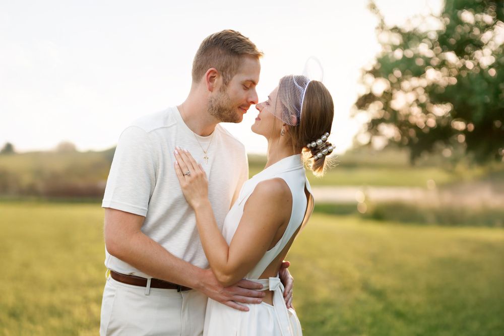 Outdoor wedding elopement photos