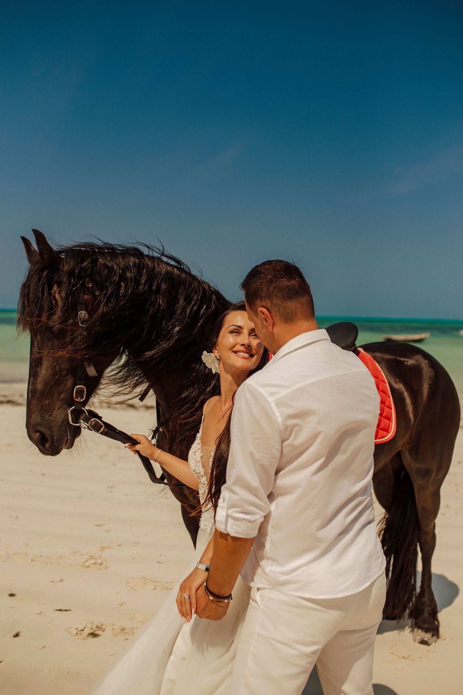 Emotional wedding photography in Zanzibar focused on real connections