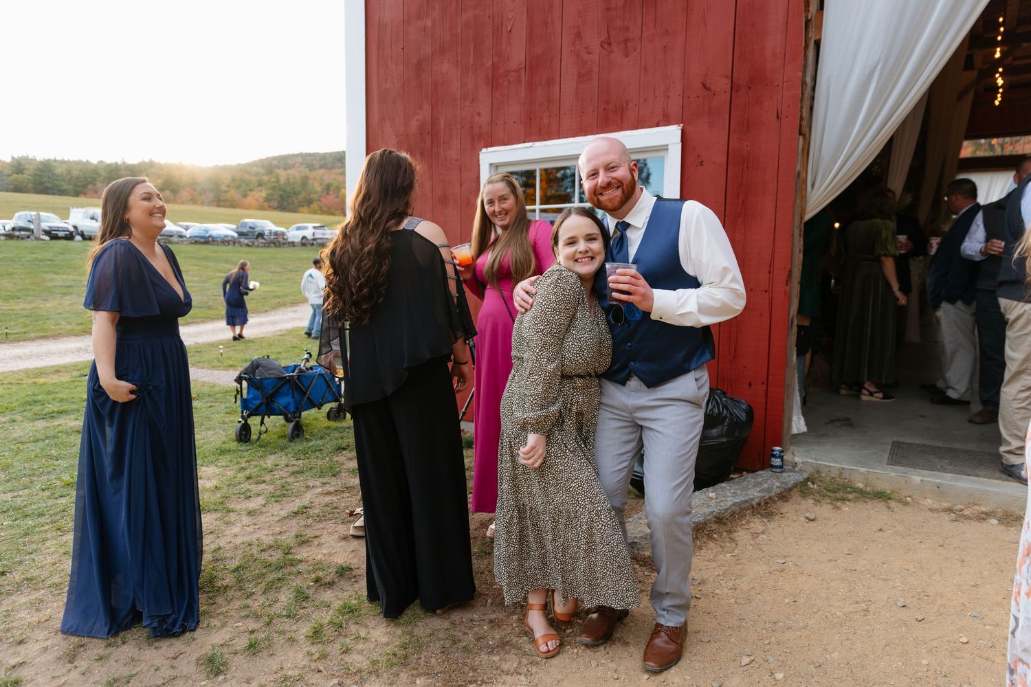 Kitz Farm Wedding Photographer NH Southern NH Documentary Wedding Photographer NH Barn Wedding Venue Fall Wedding New England Foliage Field