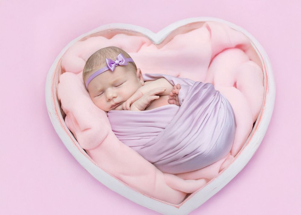 newborn baby girl with parents soft light Lakewood ranch family studio portrait emotional connection natural calm moment