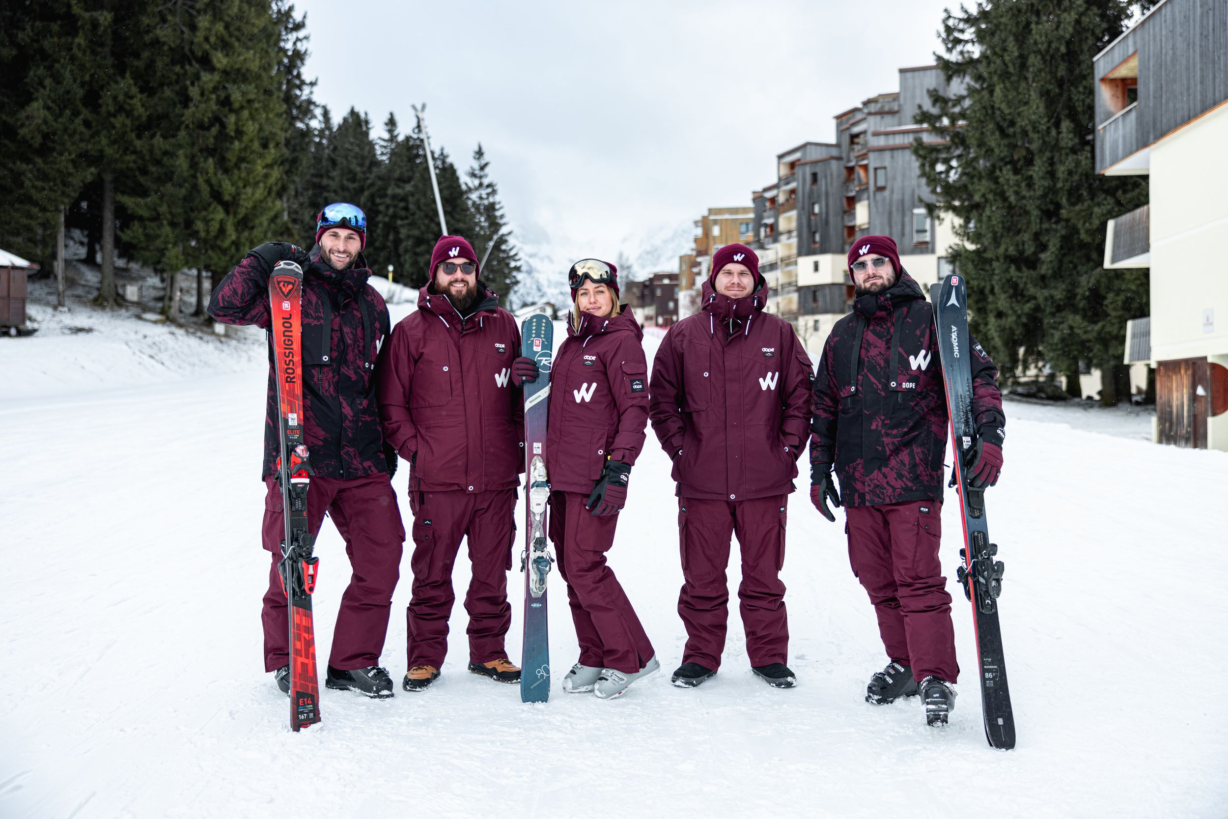 shooting ski