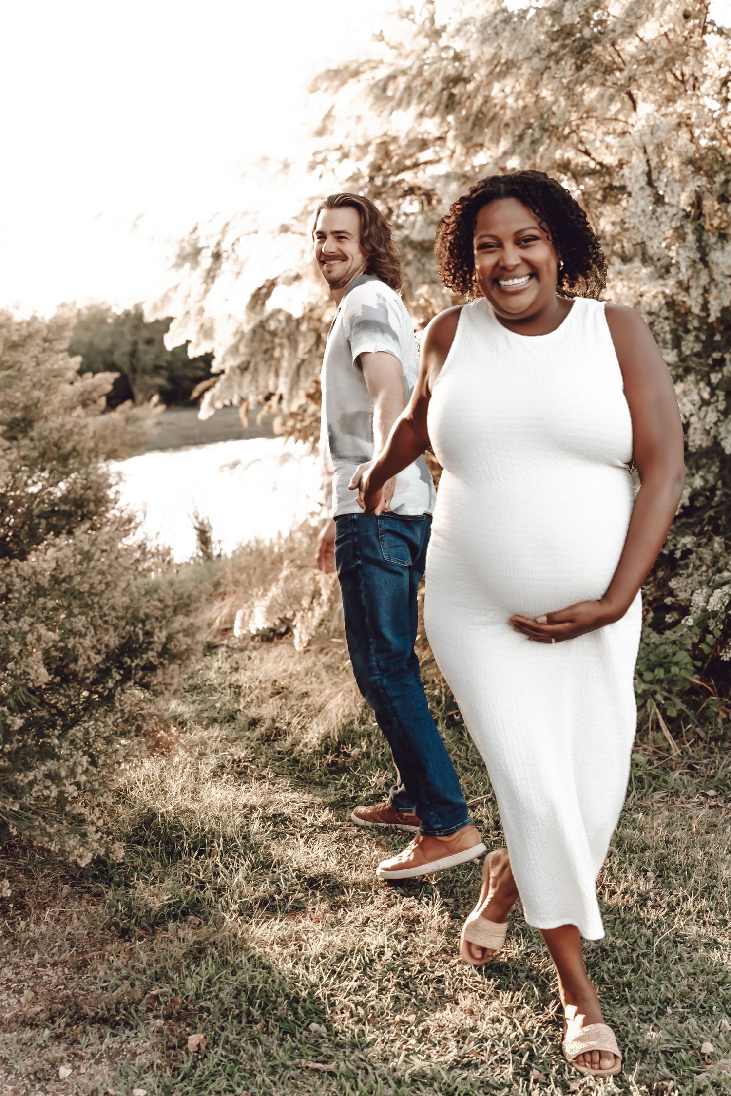 Maternity session with husband