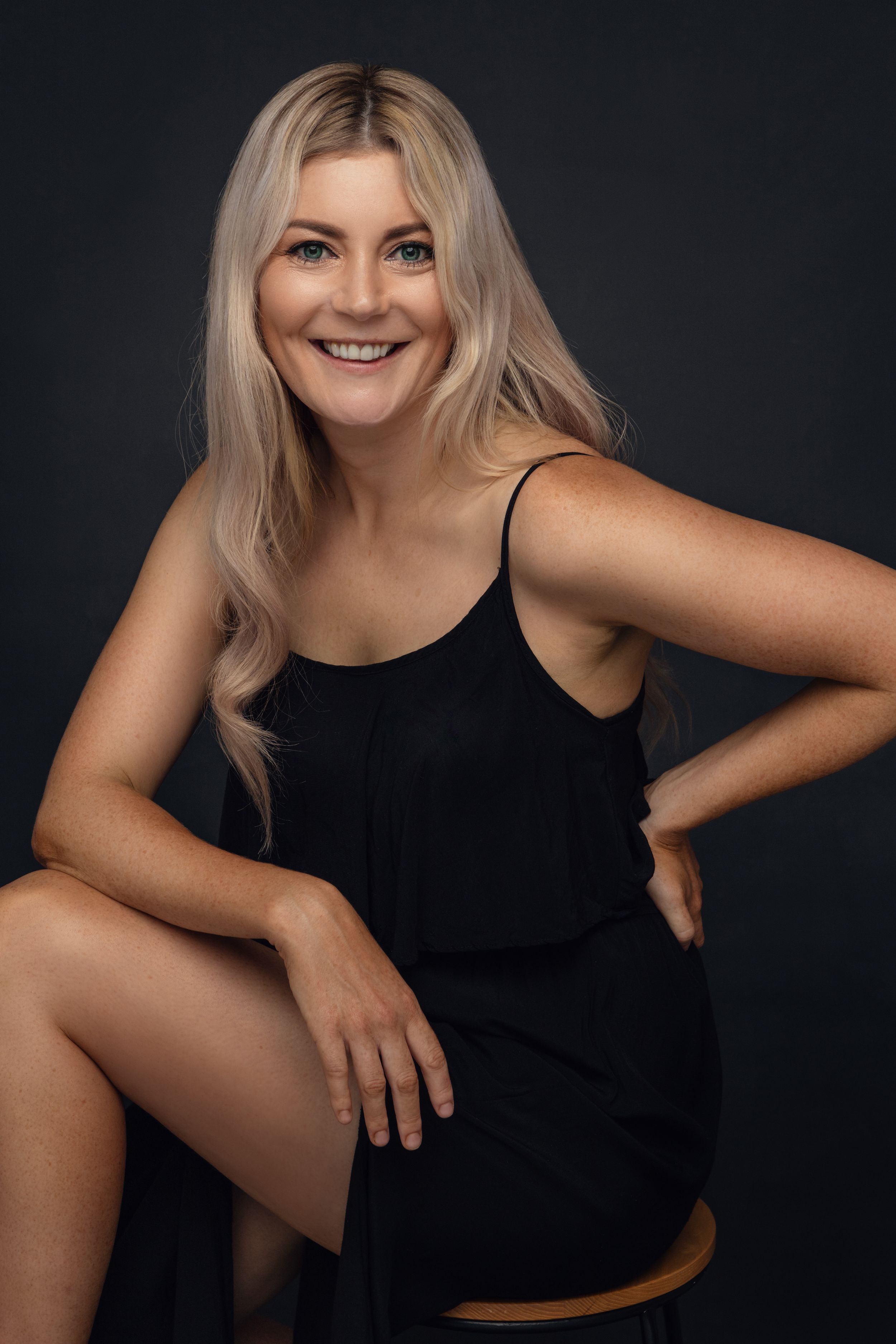 Timeless portrait of a woman reconnecting with her confidence and inner strength.