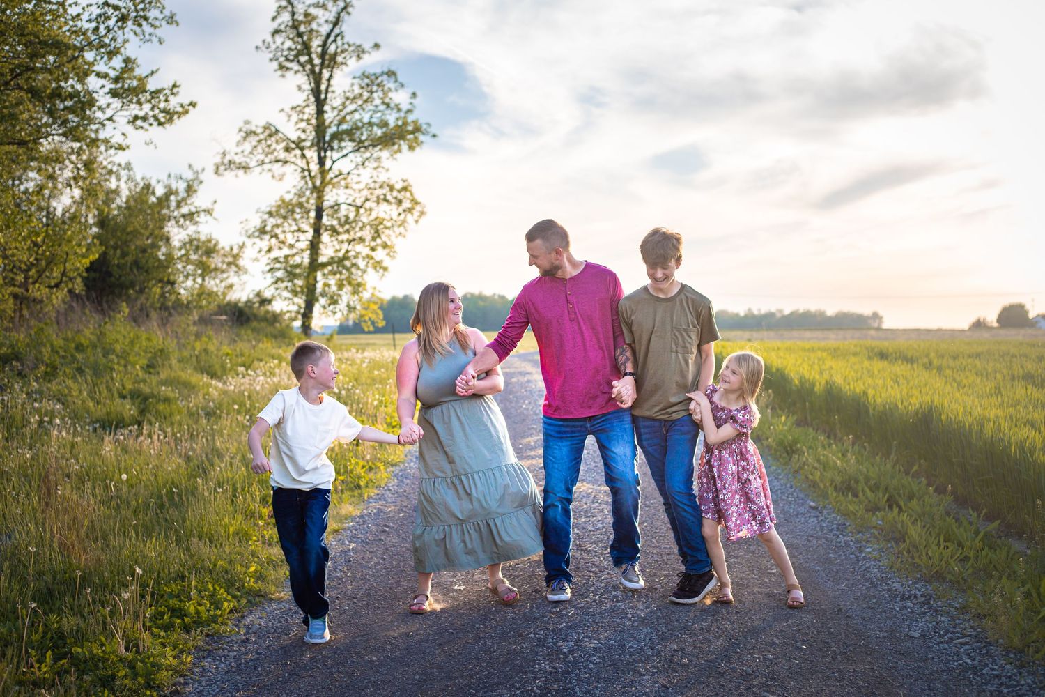 family photo having fun