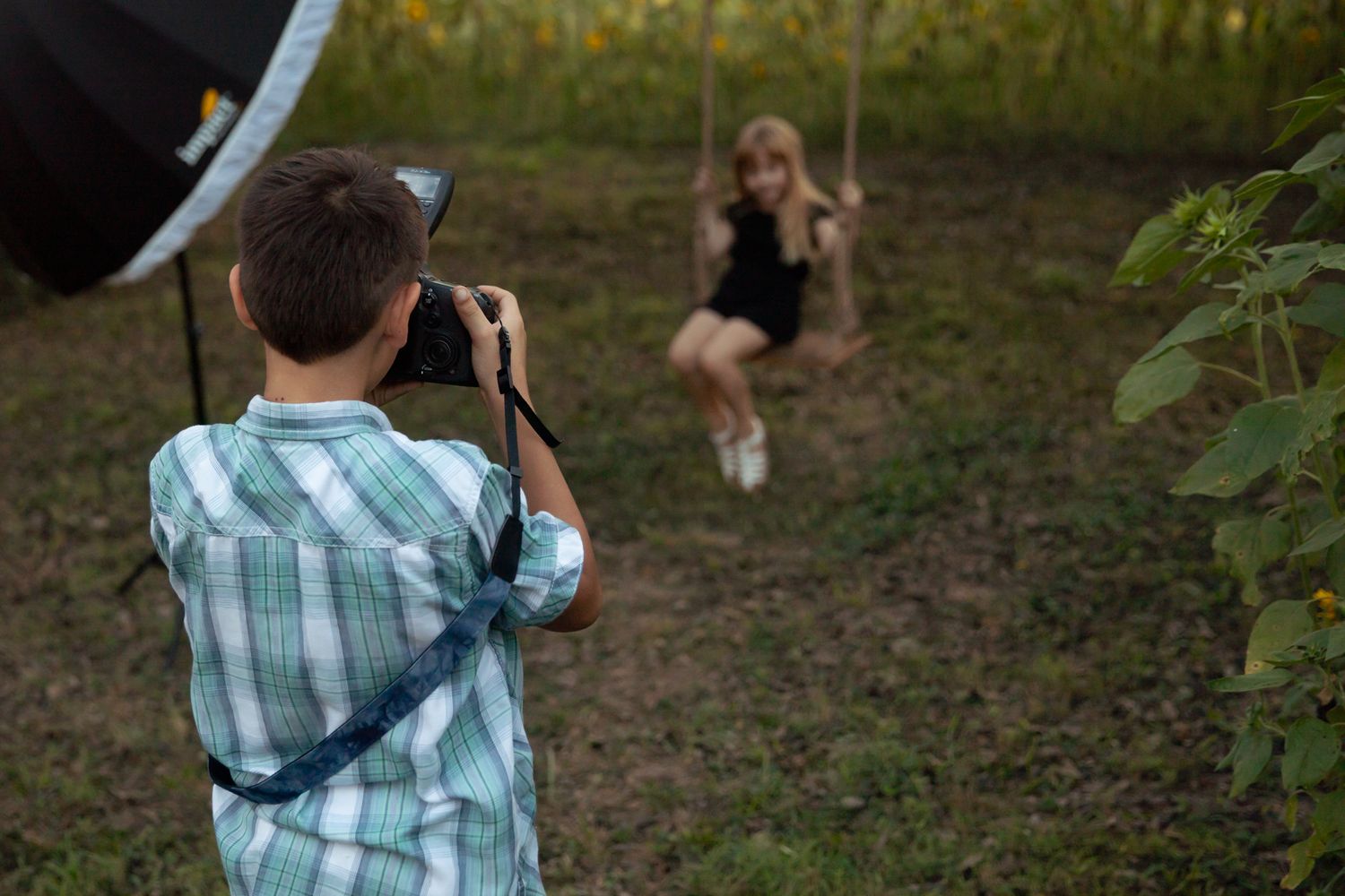 Cash photographing client photographed by Middle Tennessee photographer, Christina Rush