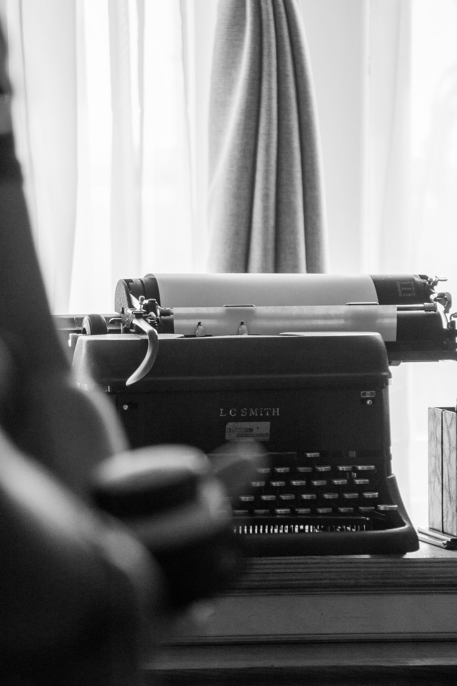 A typewriter