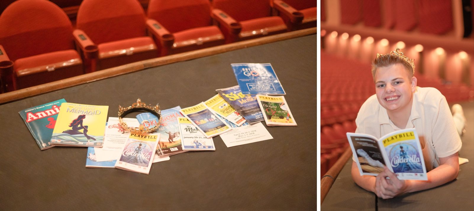Bartlesville High Senior Guy Session in Theatre by Bartlesville Senior Photography Kristi Bray