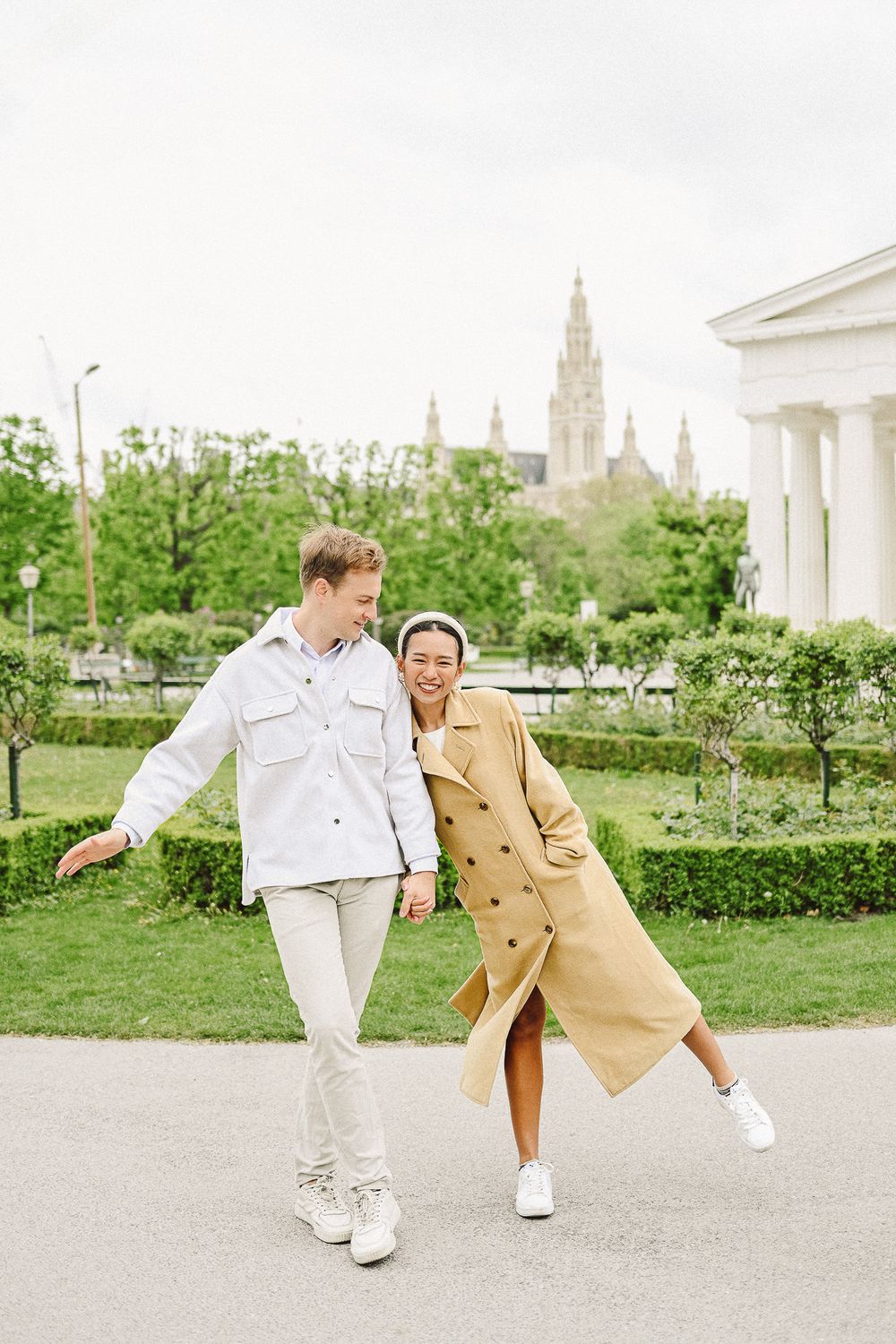 Engagement photosession in Vienna, capturing special moments of the couple