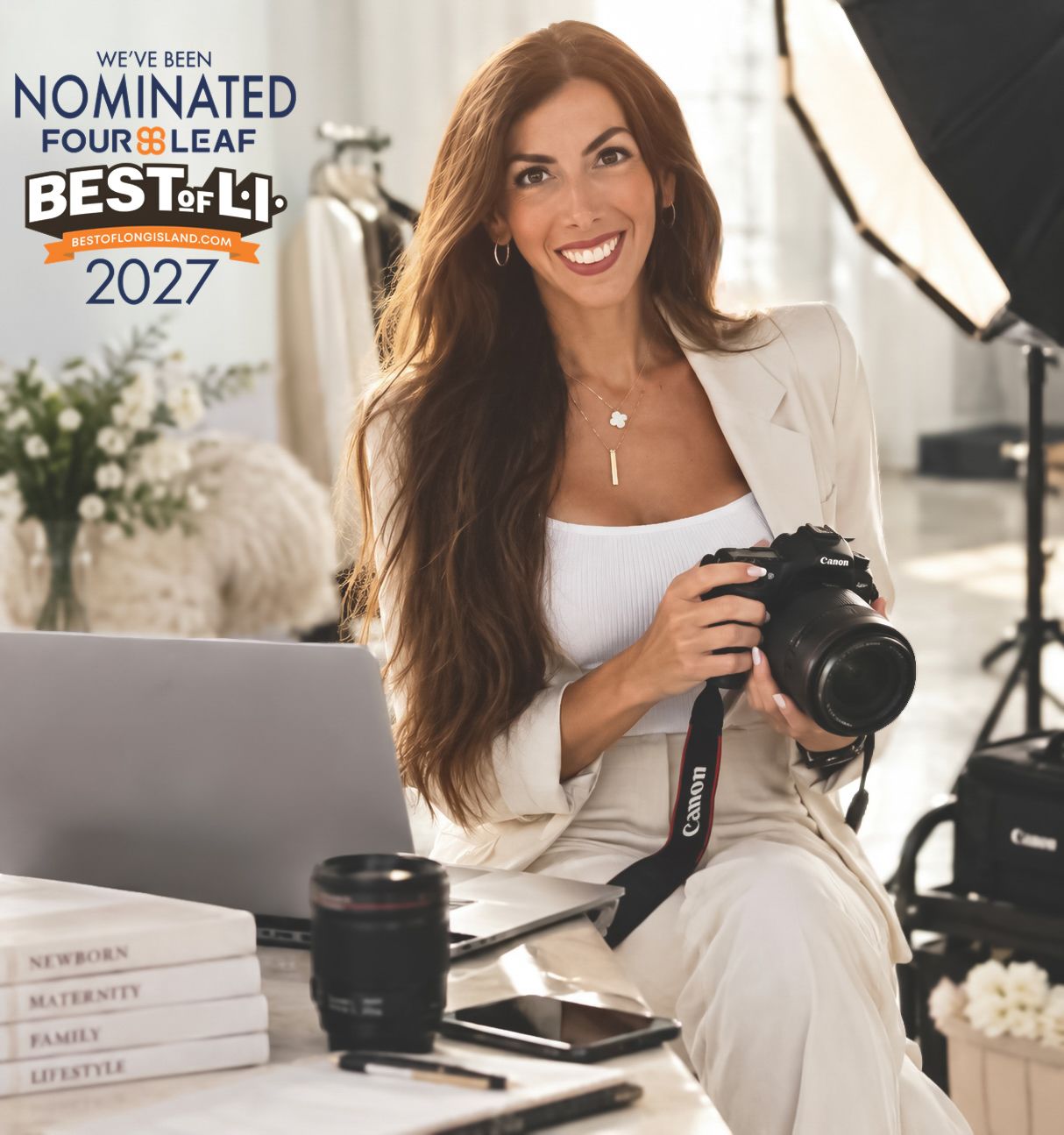 best of Long Island studio newborn photographer, vote for touch of diamonds photography, best studio newborn photographer nominee