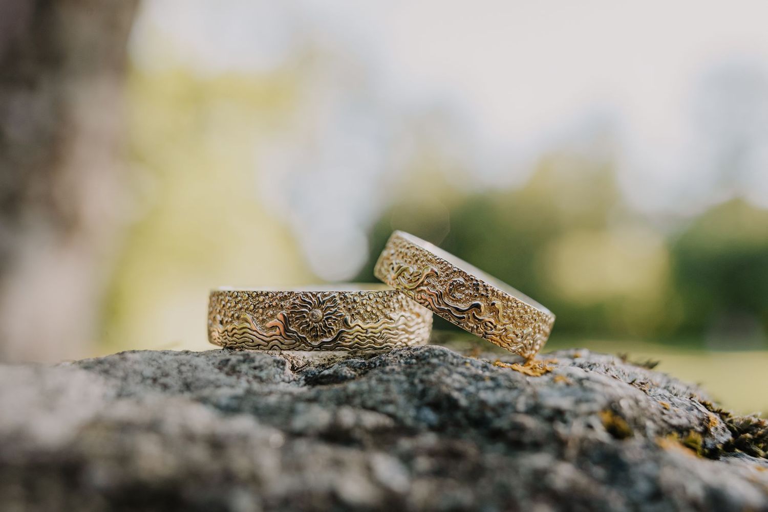 Close-up detail of rustic stones and natural textures in outdoor setting.