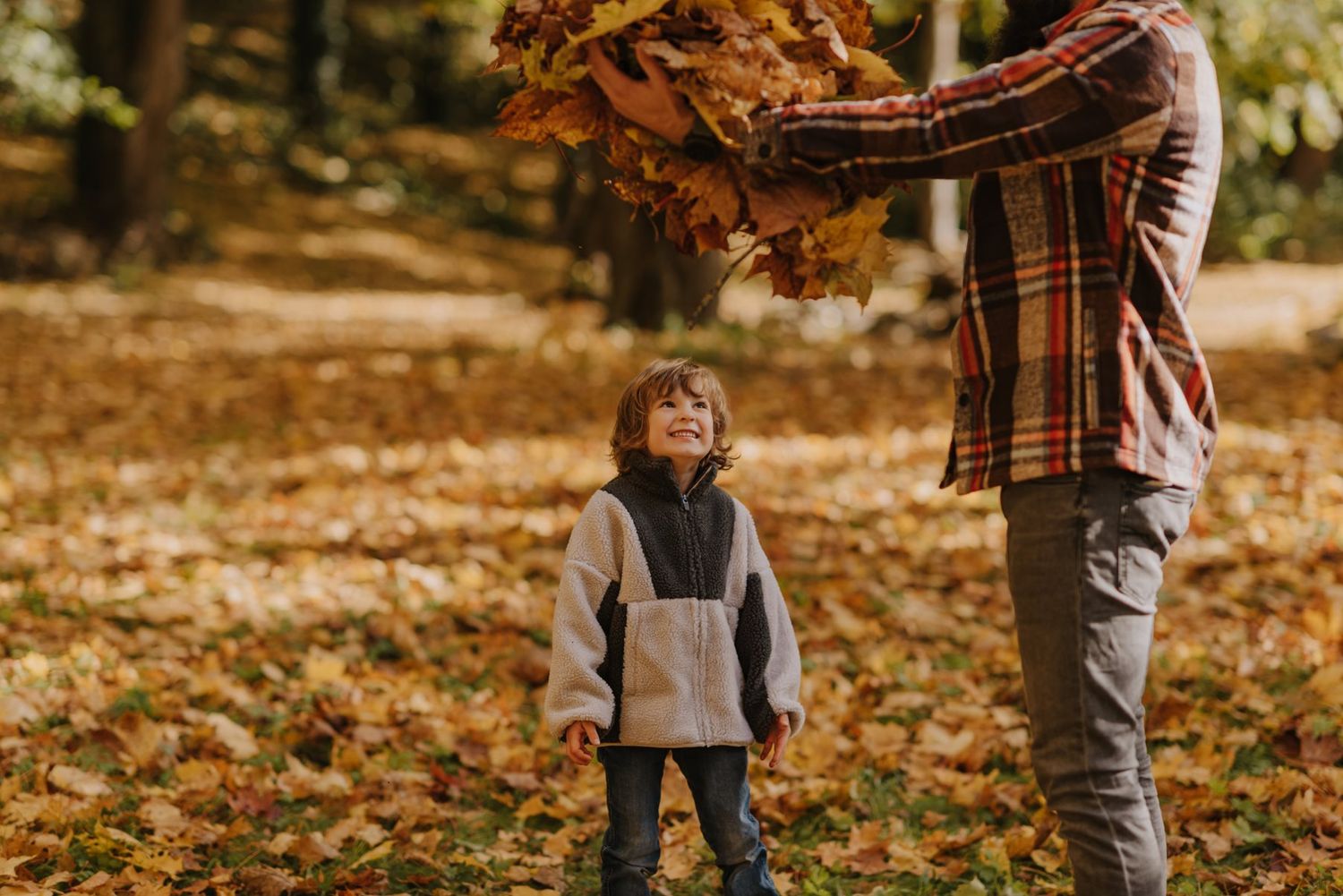 Casual outdoor moments captured on a beautiful fall day.