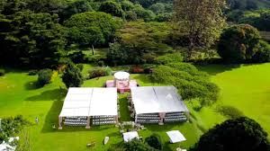 luxury garden wedding venue in Nairobi, captured by Nairobi Wedding Photographer, Bonnie Gichuru, showcasing lush greenery and flower arches