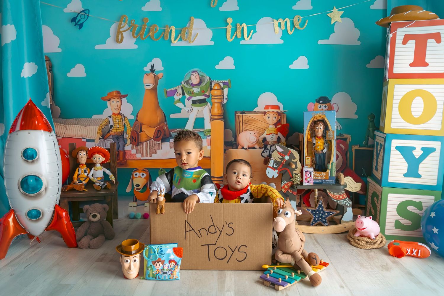 To Infinity and Beyond! Toy Story Inspired Baby Photo Shoot. Detres Photography. Professional baby Photography in Puerto Rico.