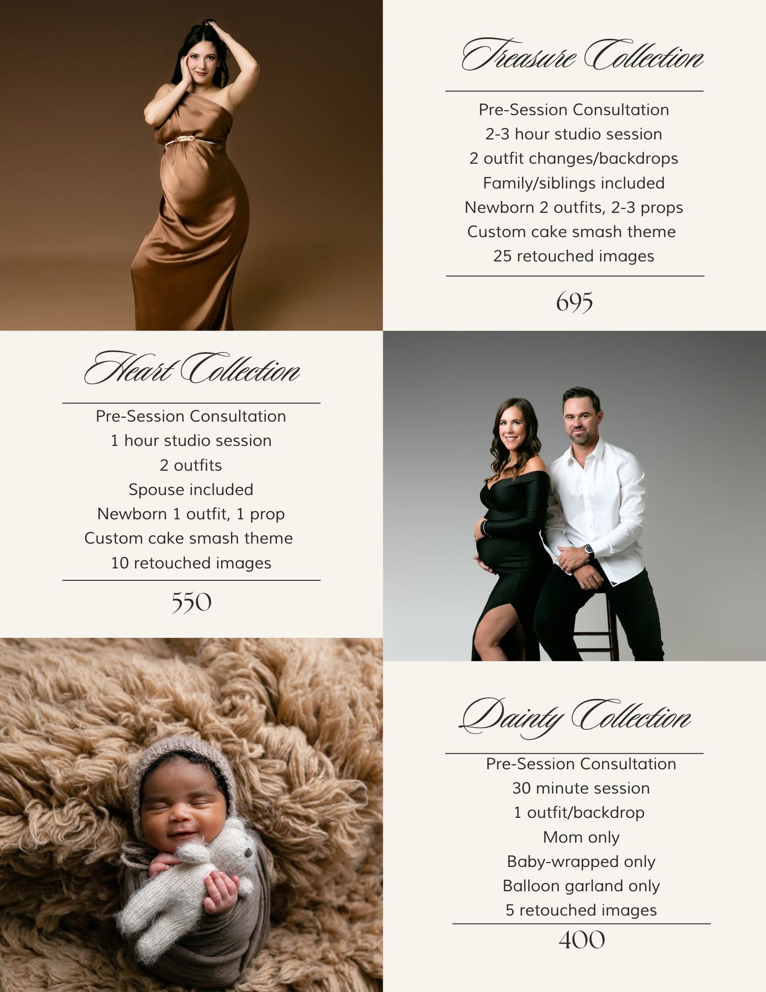 A professional photography price list, Orlando Maternity Photography, Sanford Newborn Photography, Orlando Maternity Photos, Pricing Guide