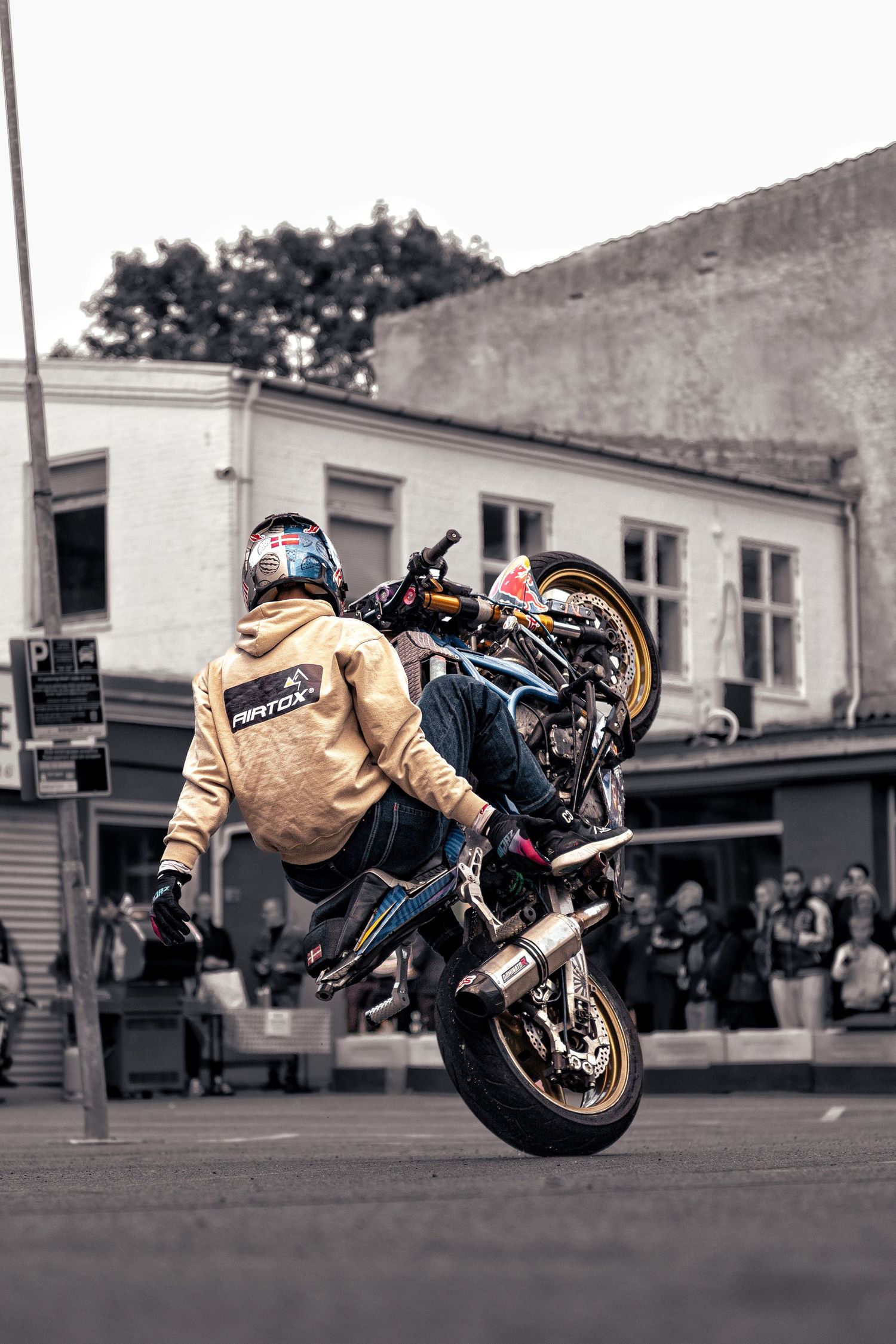 Motorcykel stunt