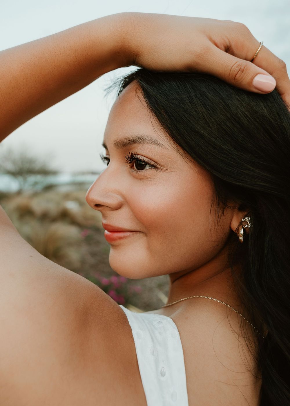 Houston senior photographer capturing modern high school senior portraits