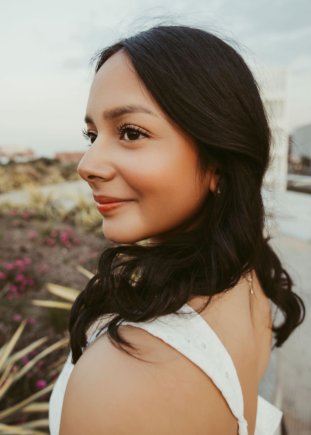 Houston senior photographer capturing modern high school senior portraits