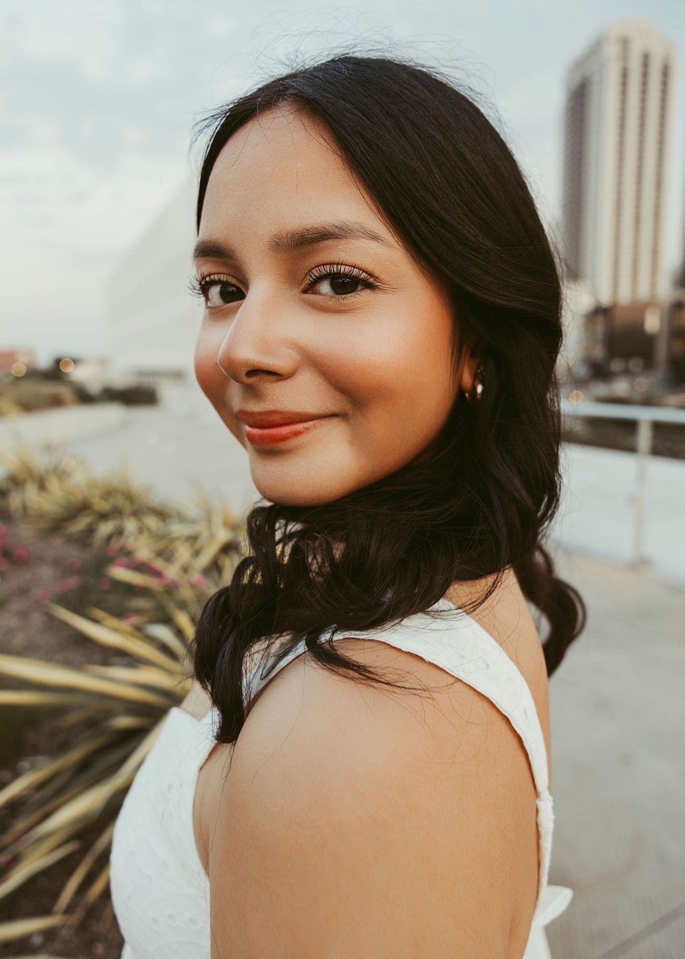 Houston senior photographer capturing modern high school senior portraits