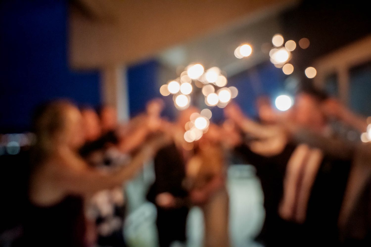 Sparkle photo at a wedding in St. John's, featuring the couple at Pippy Park's Admirals Green Golf House with shimmering