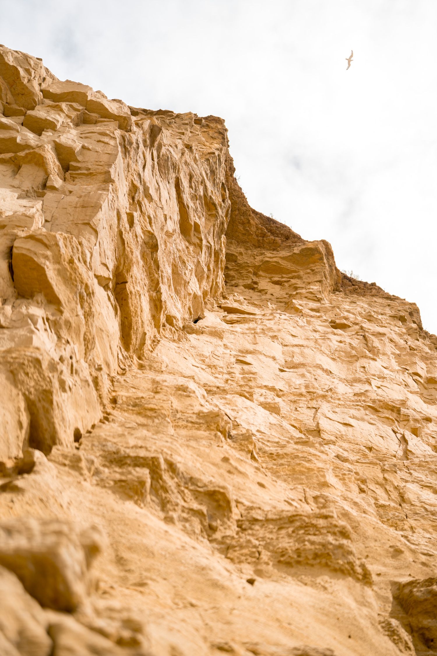 falaises ocres west bay sur la jurassic coast en angleterre