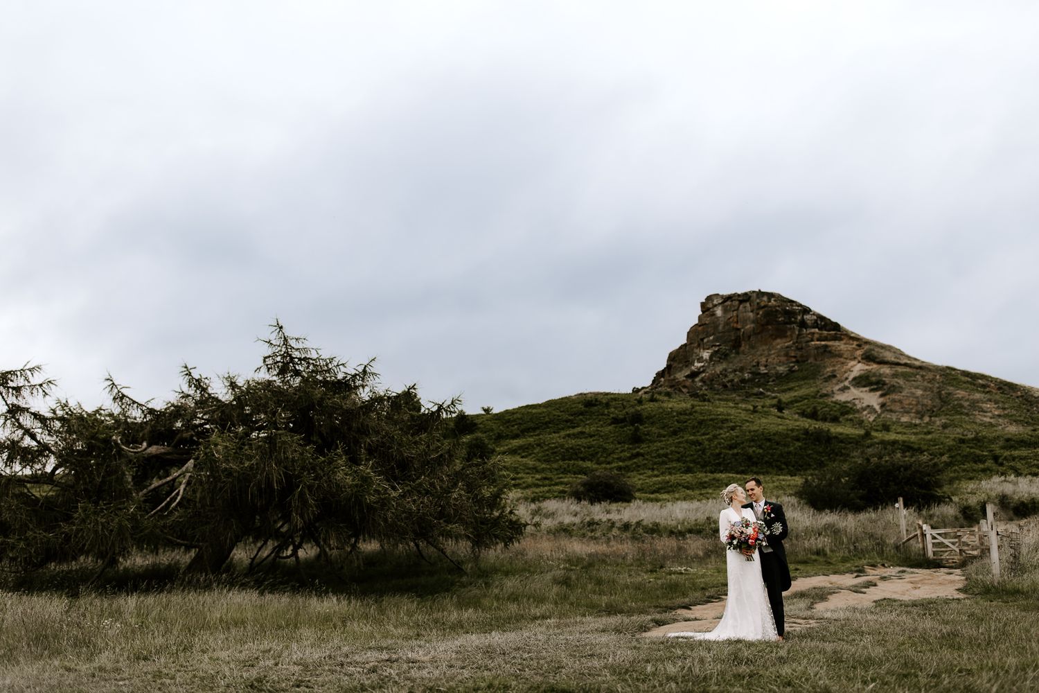 roseberry topping on a wedding day
