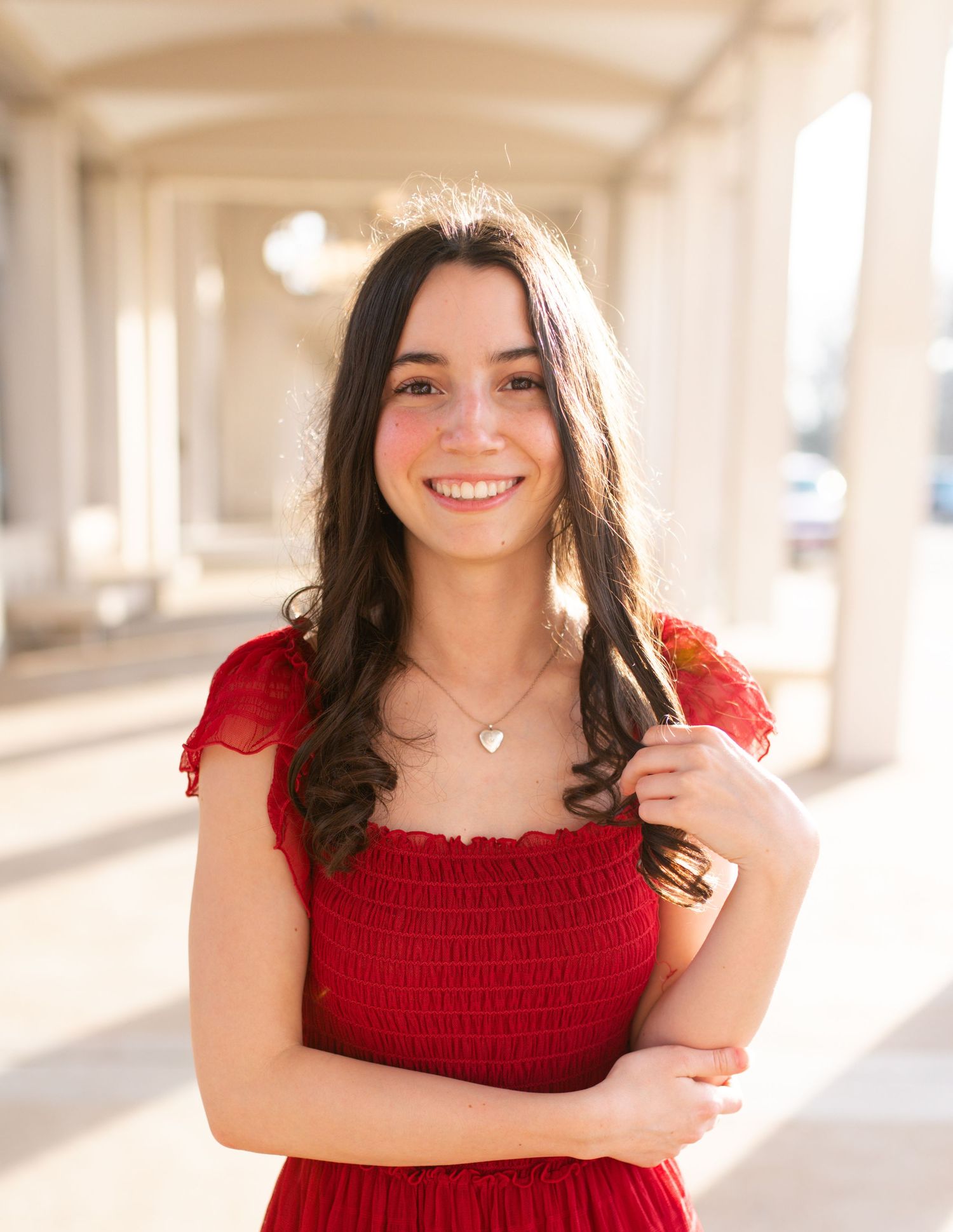 Senior portrait outdoors in St. Charles County, Missouri