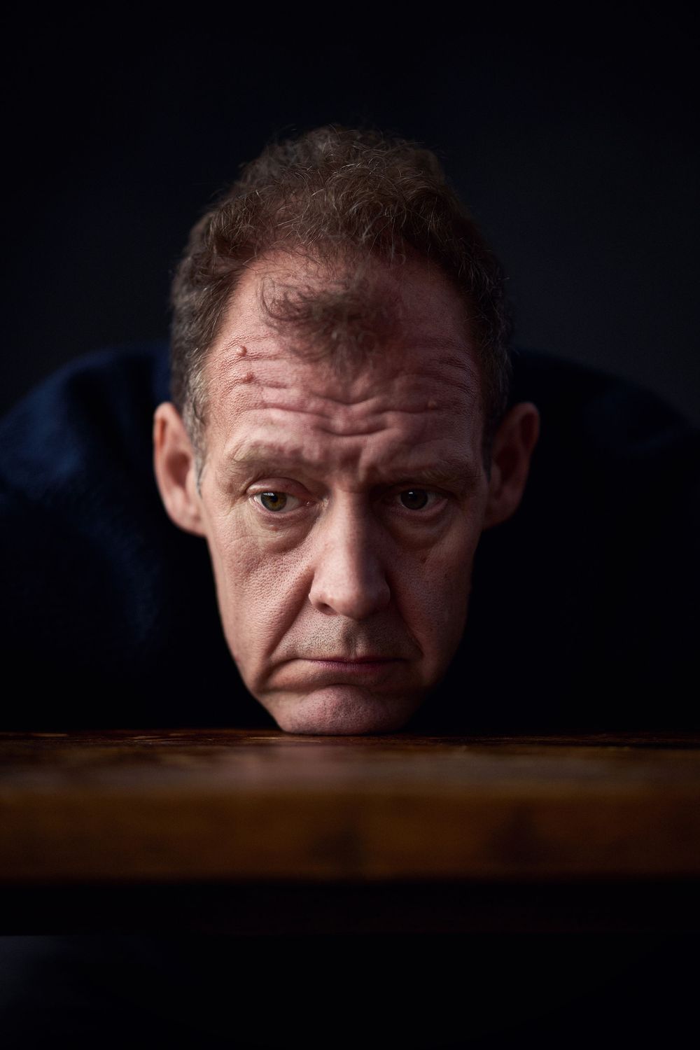 London studio portrait of actor, writer and comedian Justin Edwards