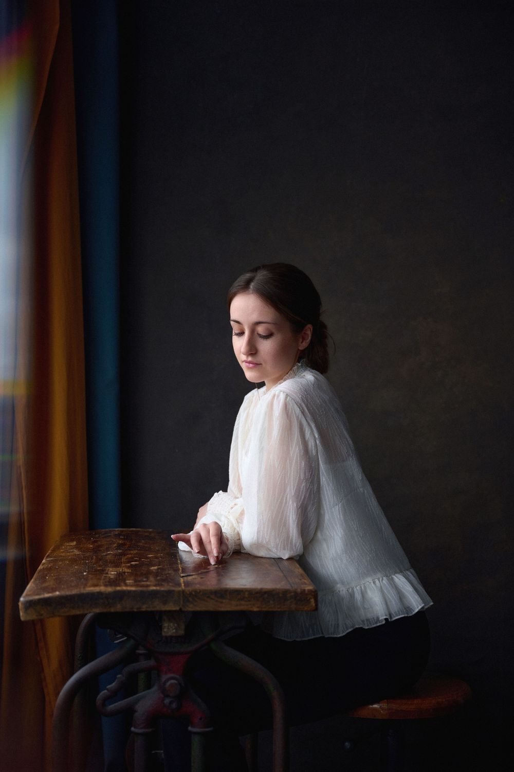 Studio portrait of actor Maia Elsey