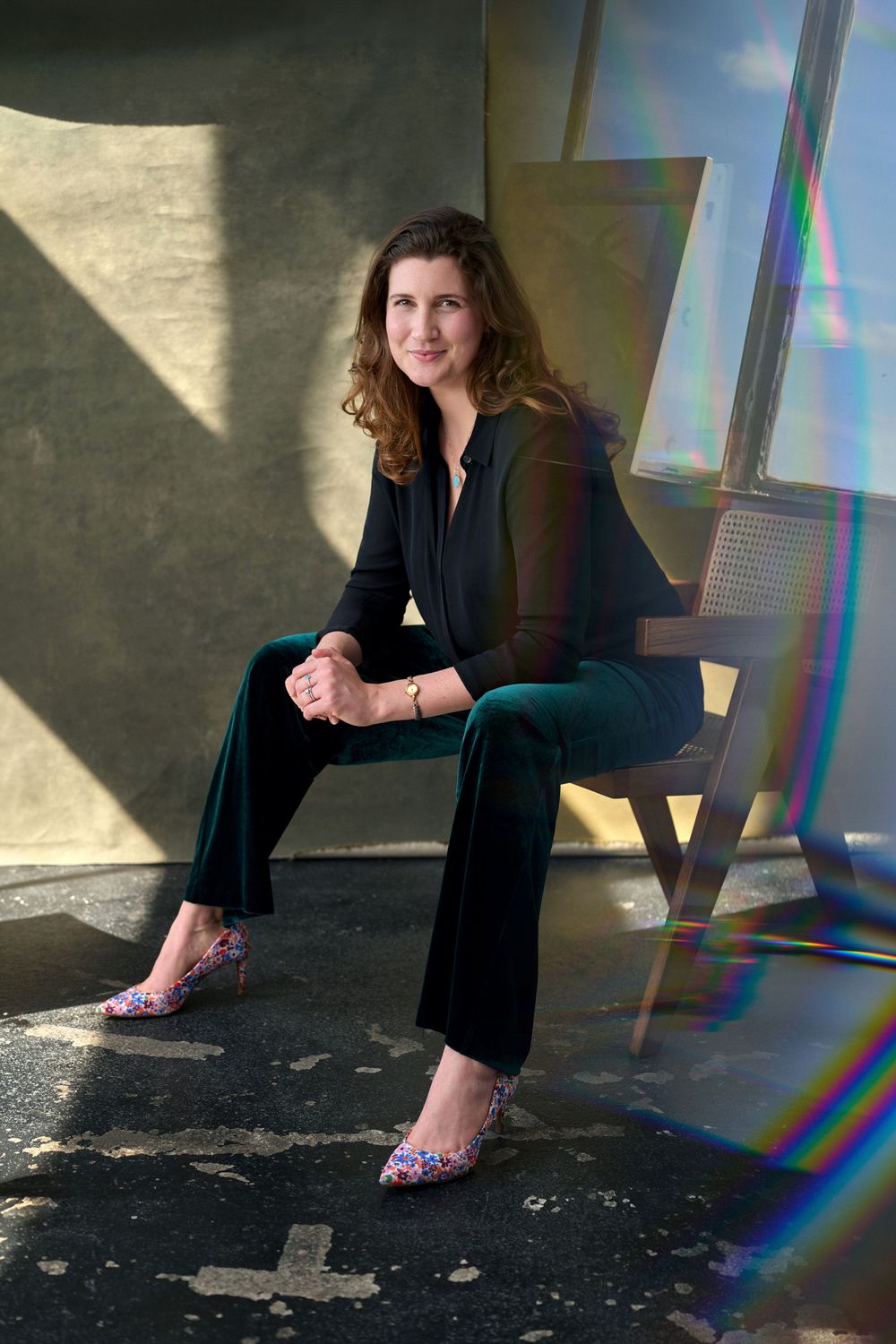 Studio portrait of author Maggie Littlejohn