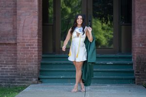 High school graduation photography session in Northern Vermont