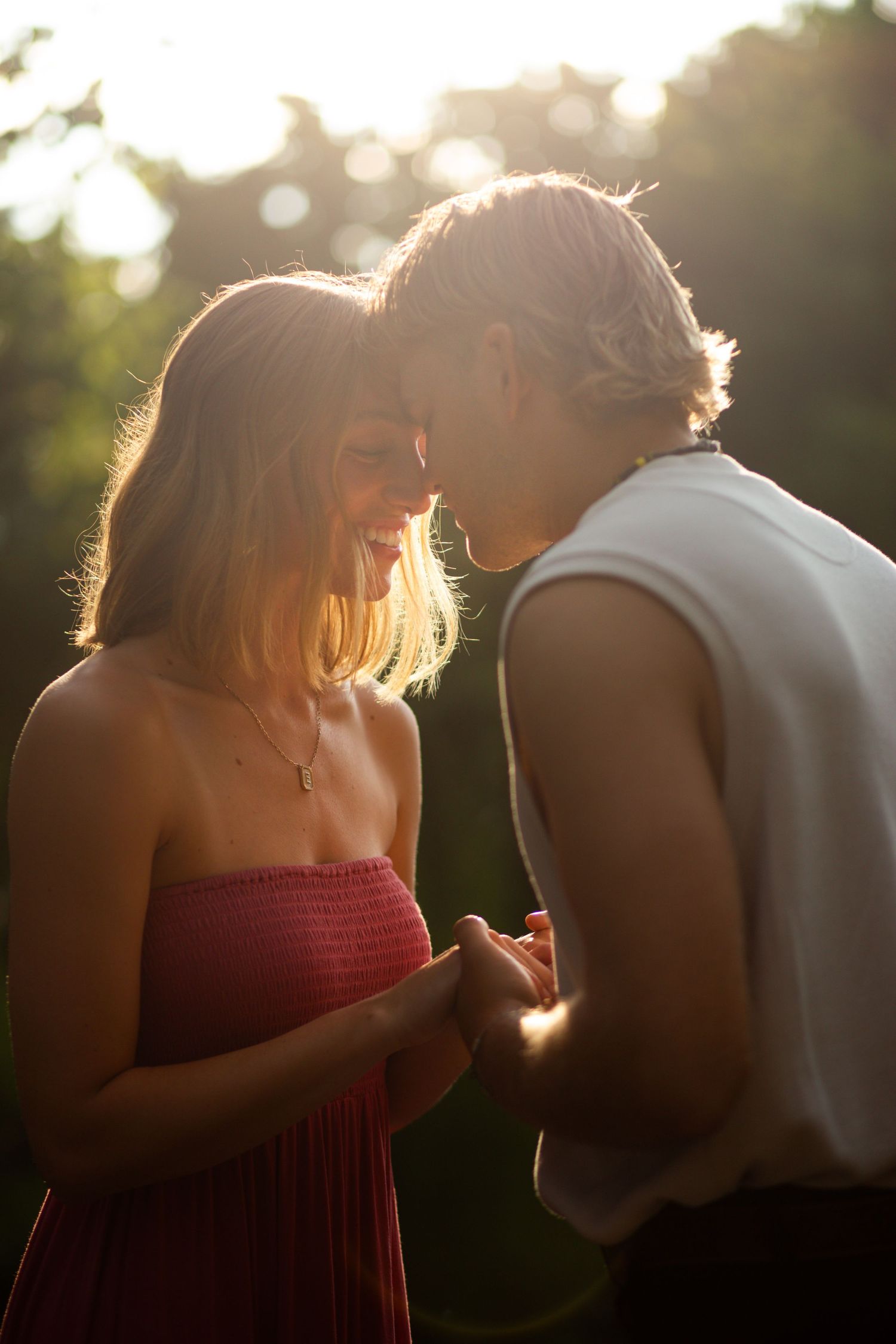Affordable Charlotte engagement photographer | 
Romantic engagement photos | Timeless engagement portraits | Golden hour engagement photos