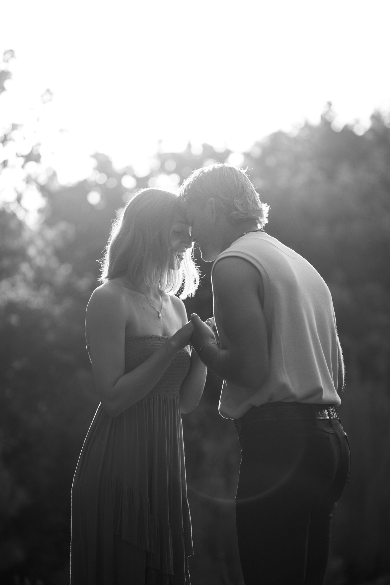 Affordable Charlotte engagement photographer | 
Romantic engagement photos | Timeless engagement portraits | Golden hour engagement photos