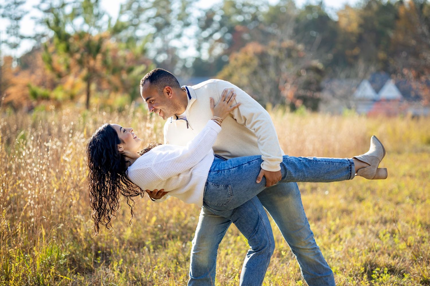 Fall Photos in Richmond, Virginia | Tall Grass Autumn Portraits | Family Fall Photos in RVA