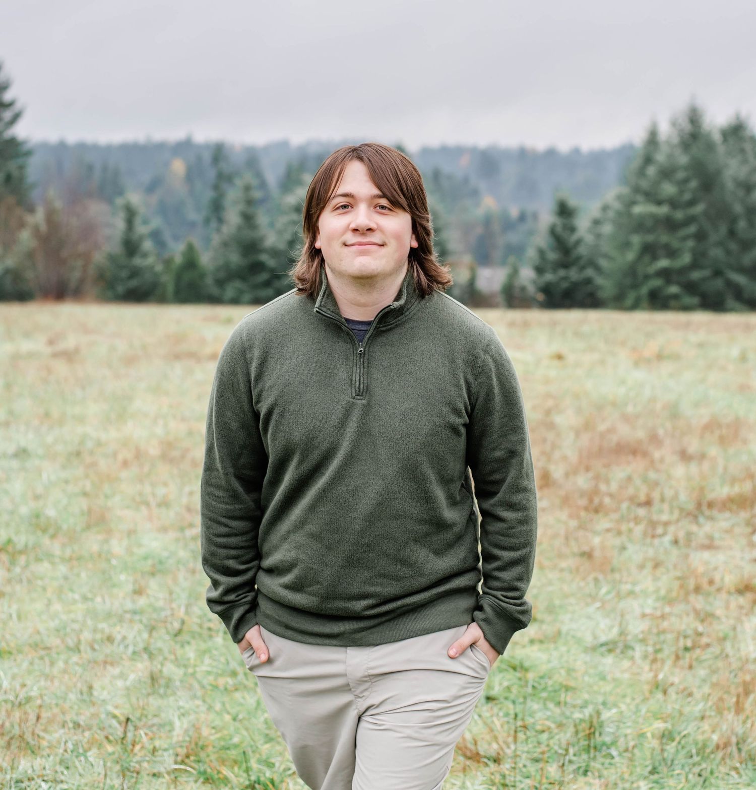 Senior guy portrait White Oak NC bright natural light