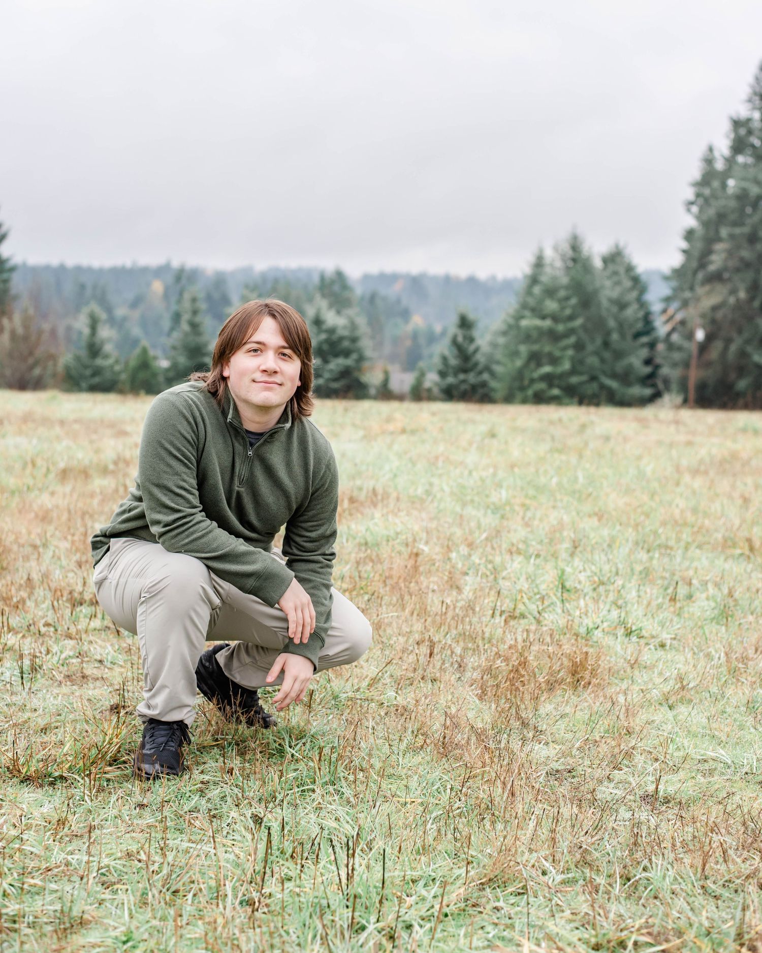 Senior guy portrait White Oak NC bright natural light