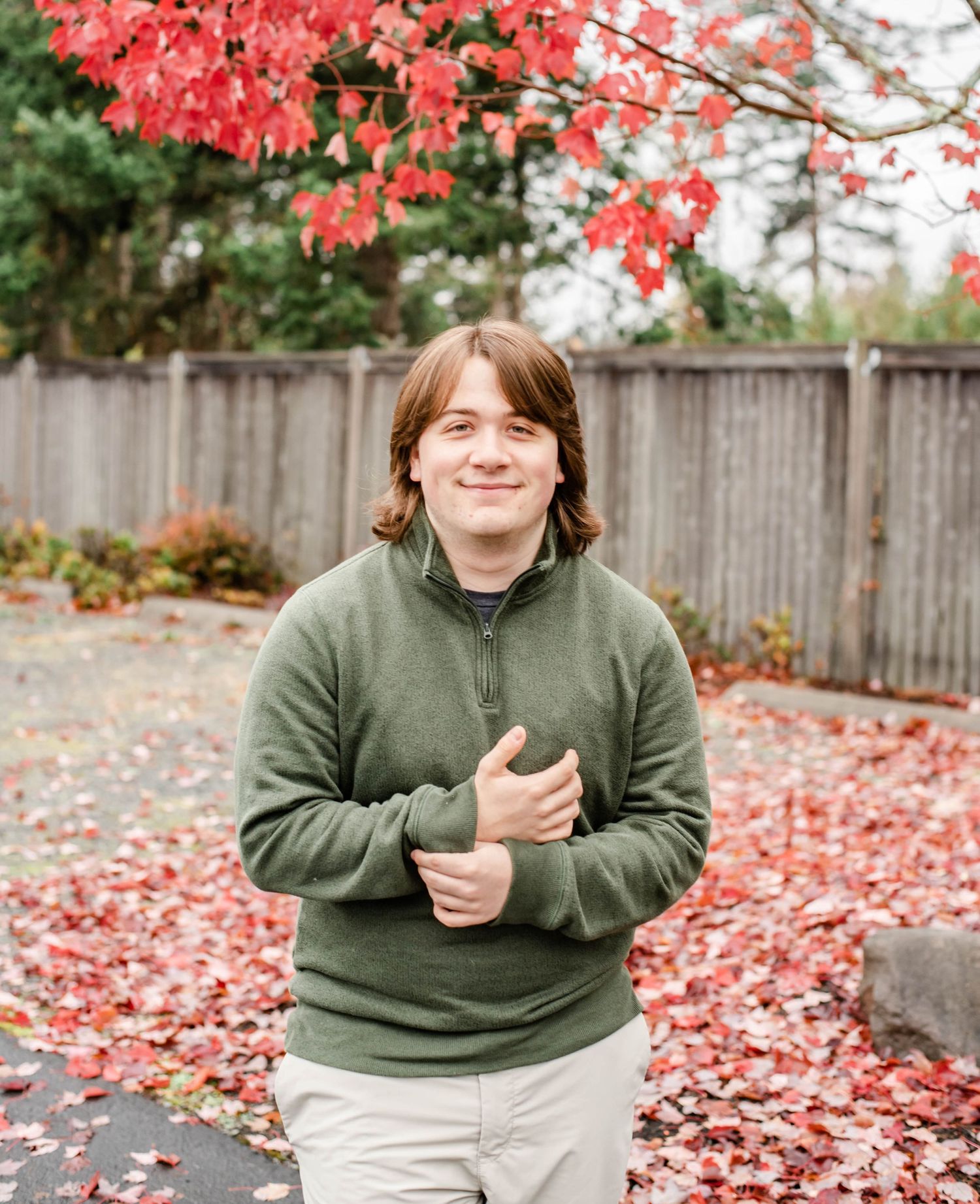 Senior guy portrait White Oak NC bright natural light